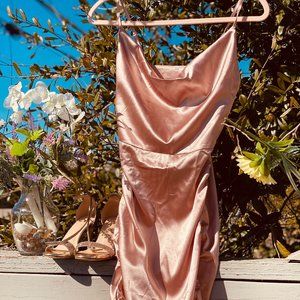 Body-Con Pink -Blush - Silk- Dress